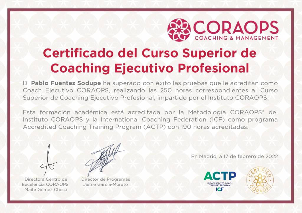 Certificado_Coaching Ejecutivo Profesional_PabloFuentes
